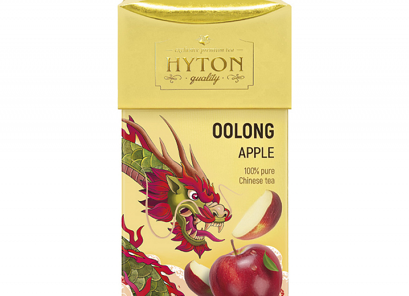 Чай бирюзовый HYTON Китайский УЛУН, ЯБЛОКО 90г 1/24